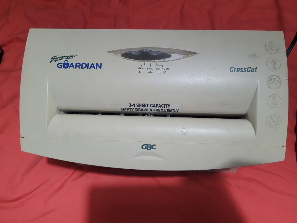 Shredmaster Guardian CrossCut Paper Shredder image indicator(2)