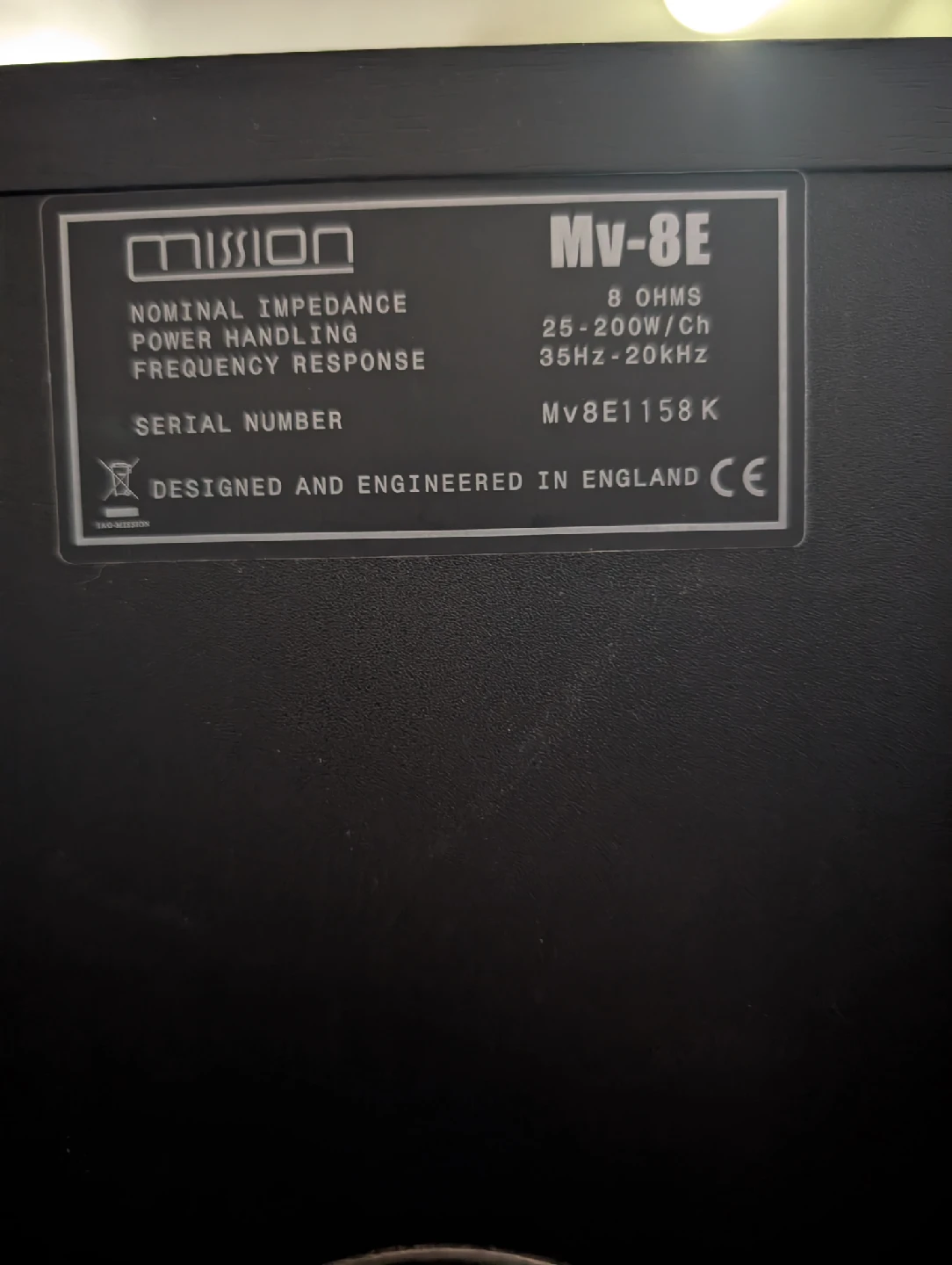 Mission Mv-8E Floorstanding Speakers - Pair - photo 3