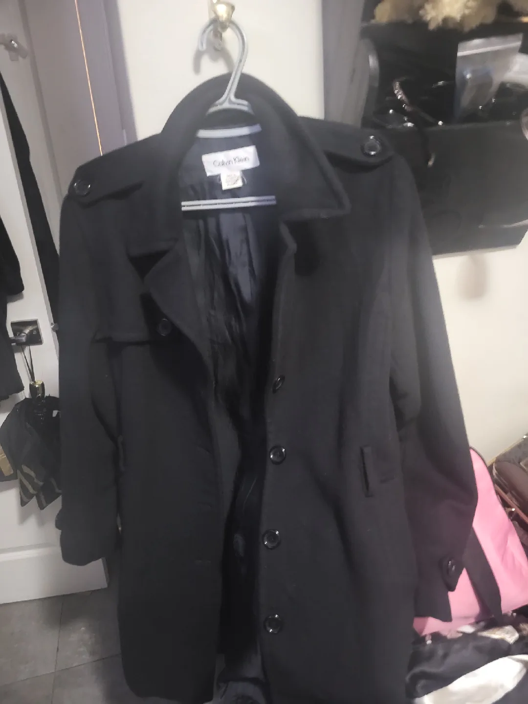 Calvin Klein Black Coat - thumbnail