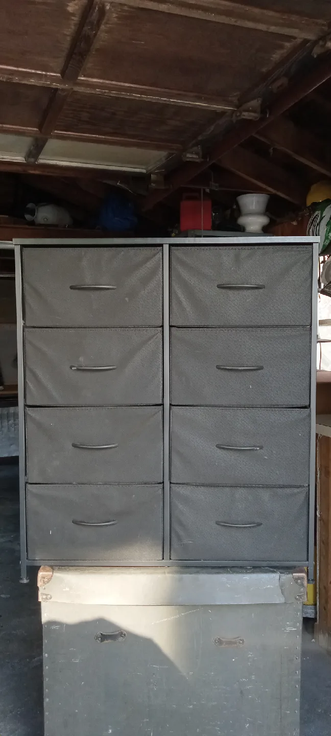 8-Drawer Gray Storage Dresser thumbnail