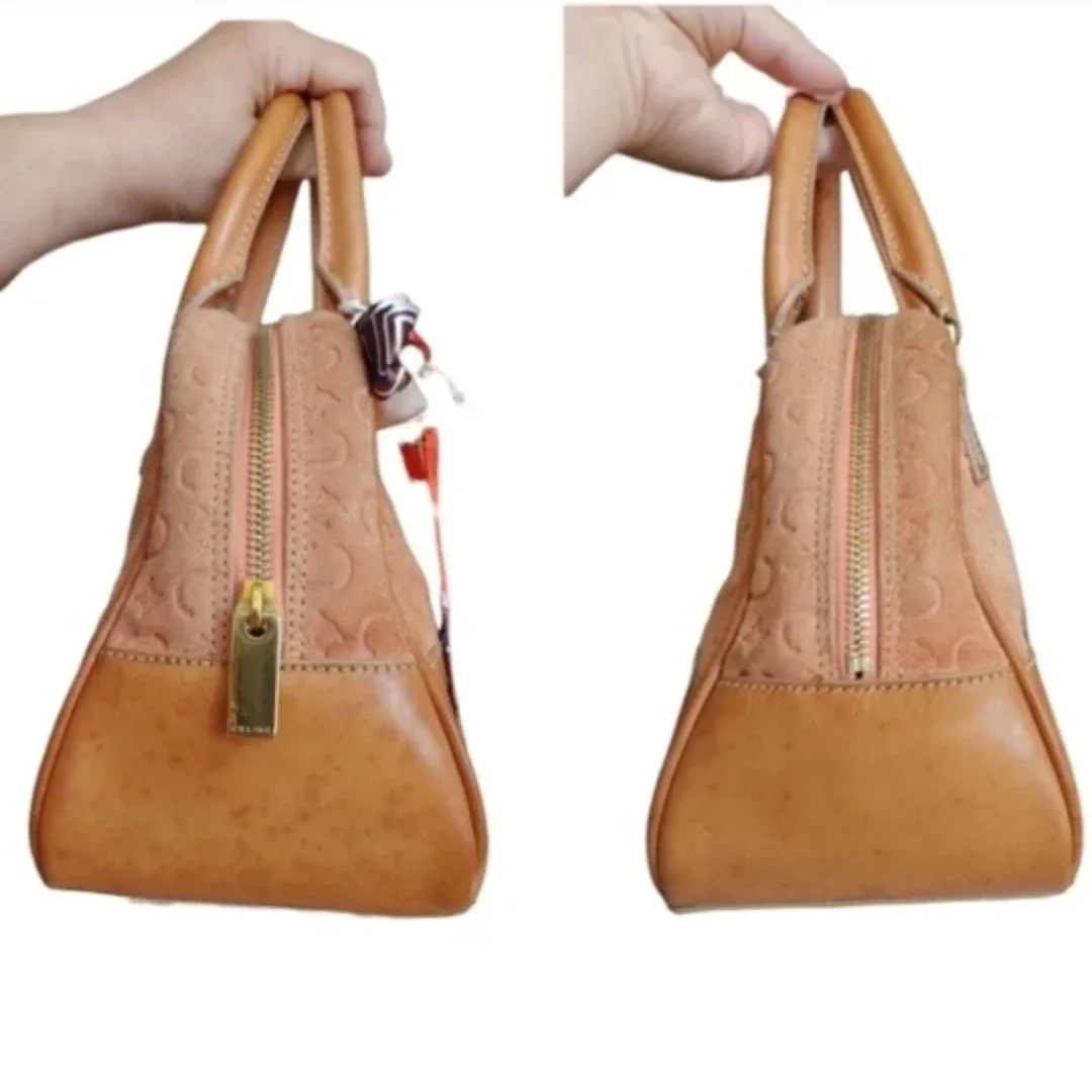 Vintage Celine Paris Macadam Boston Bag image indicator(6)