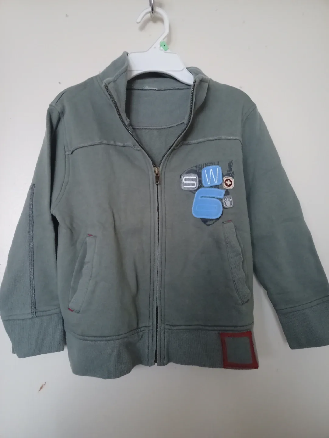 Boys' Green Zip-Up Jacket