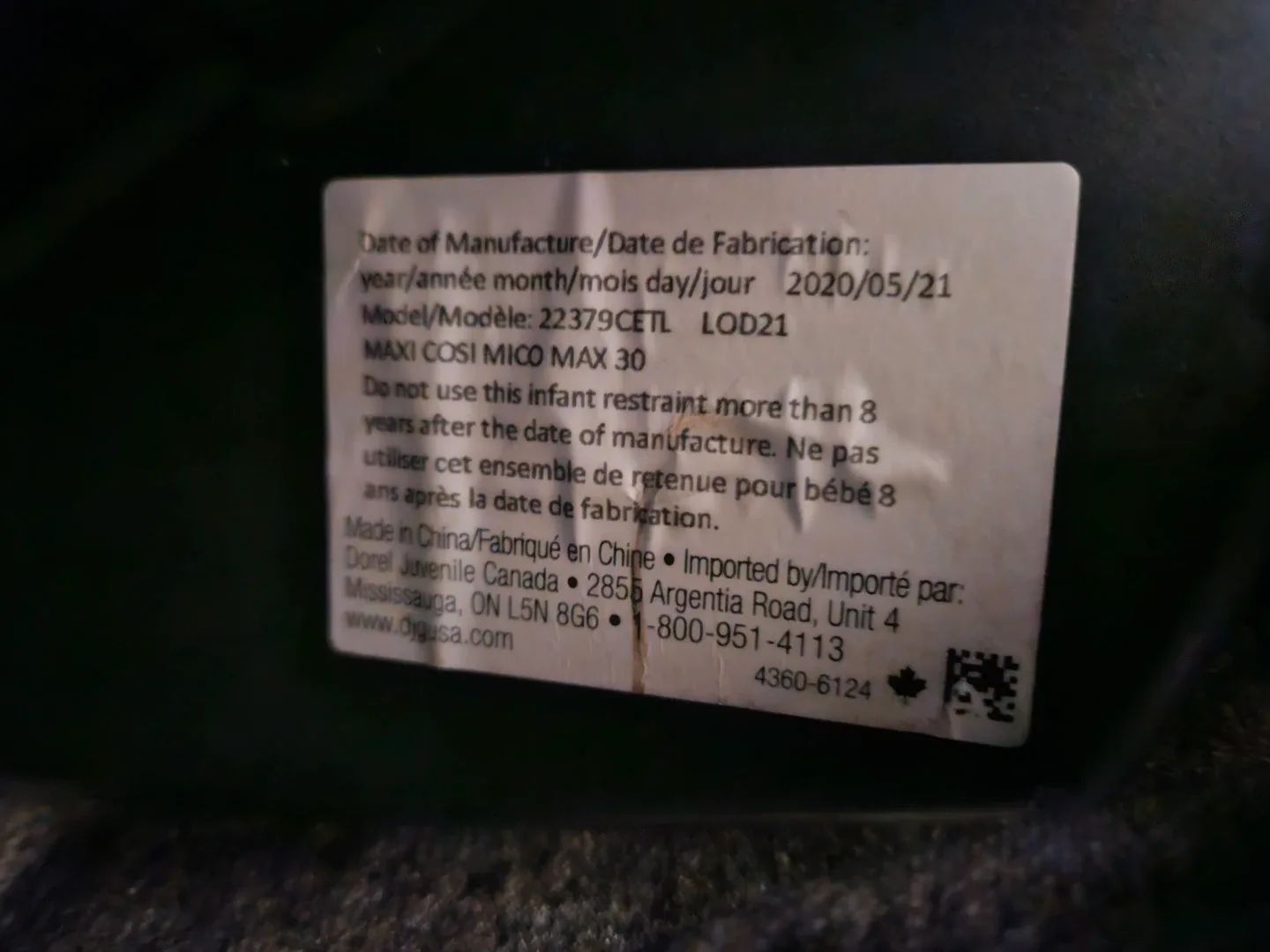 Infant Car Seat (Maxi-Cosi) image indicator(4)