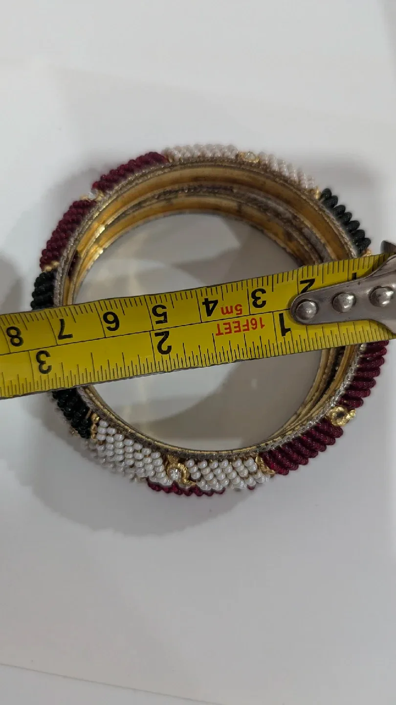 Set of 2 Beaded Bangles image indicator(3)