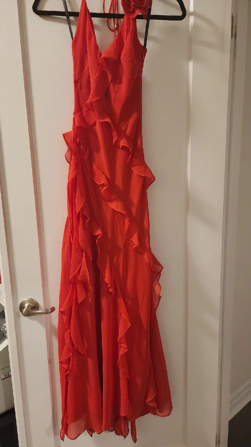 Prom red dress- Size USA 2 - photo 3