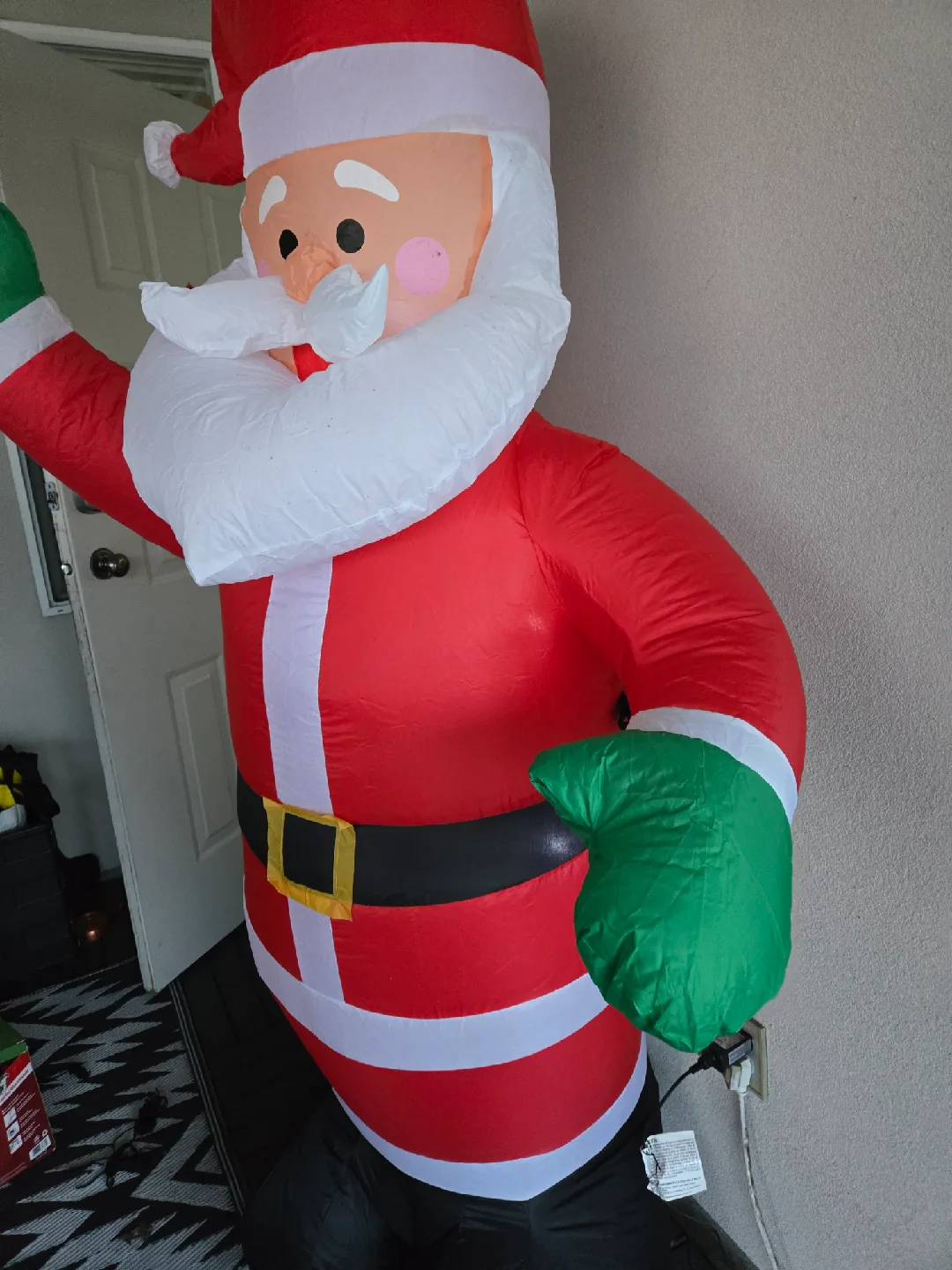 Inflatable christmas decoration 6 foot santa image indicator(4)
