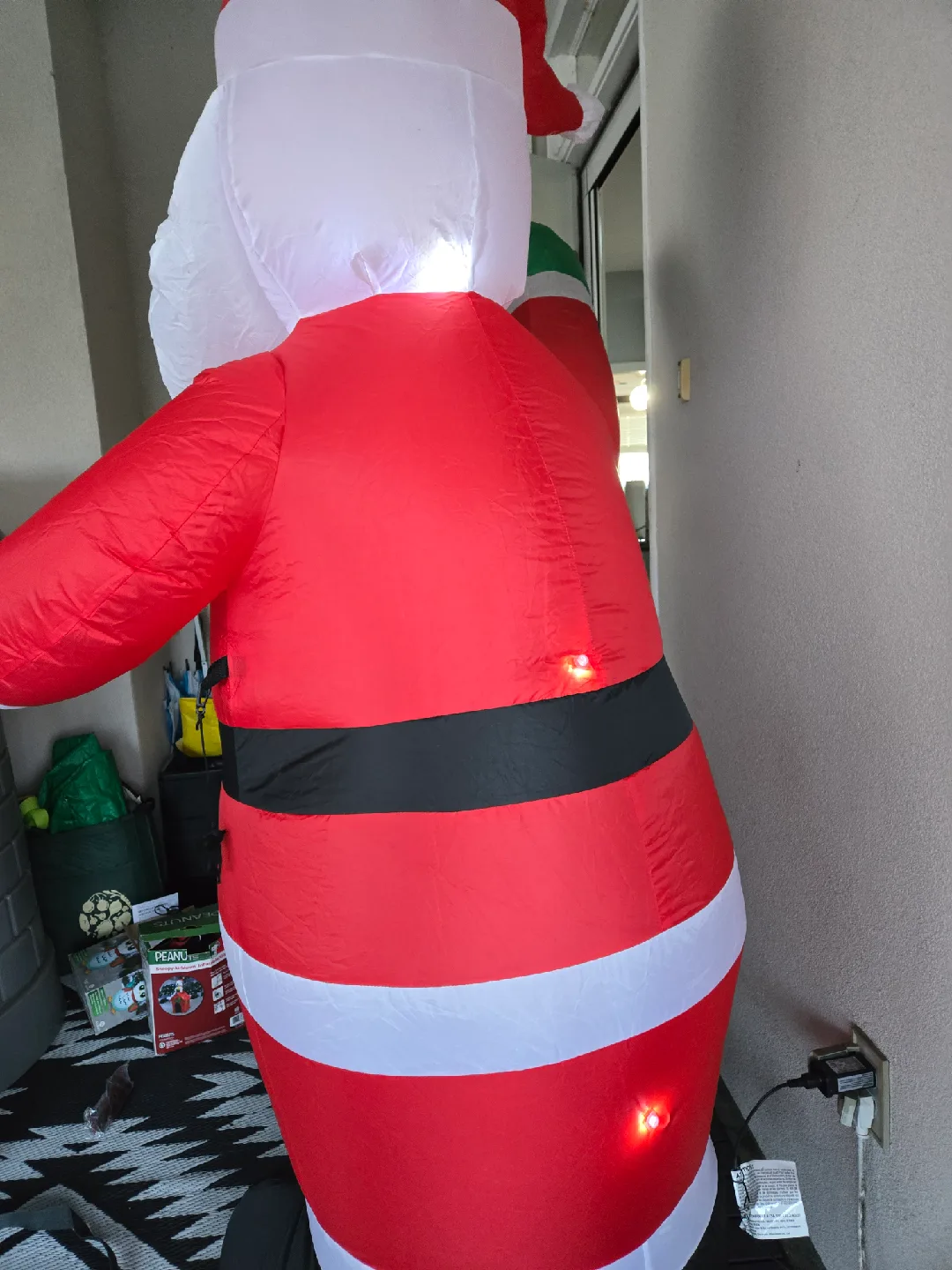 Inflatable christmas decoration 6 foot santa image indicator(6)