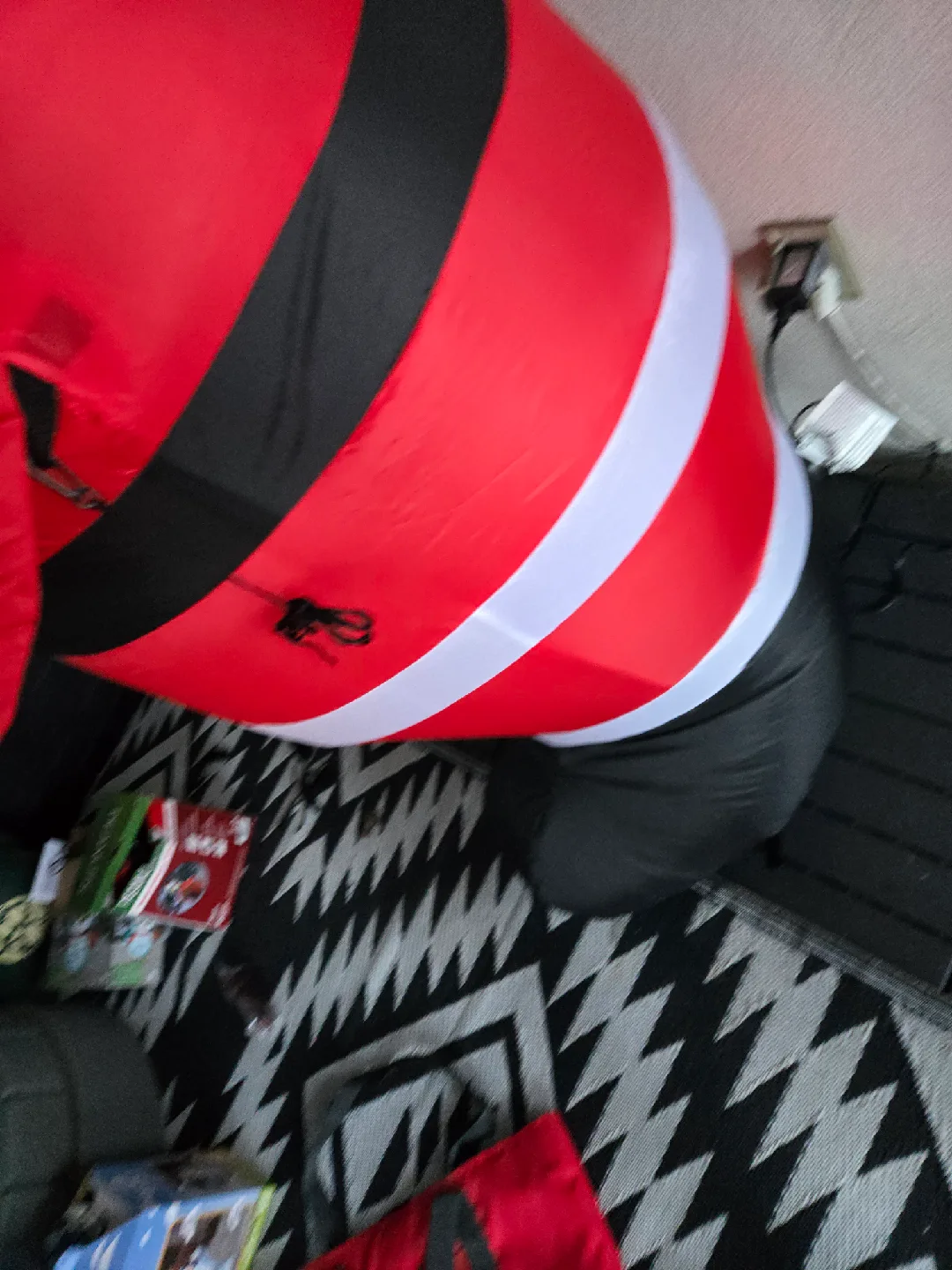 Inflatable christmas decoration 6 foot santa image indicator(7)