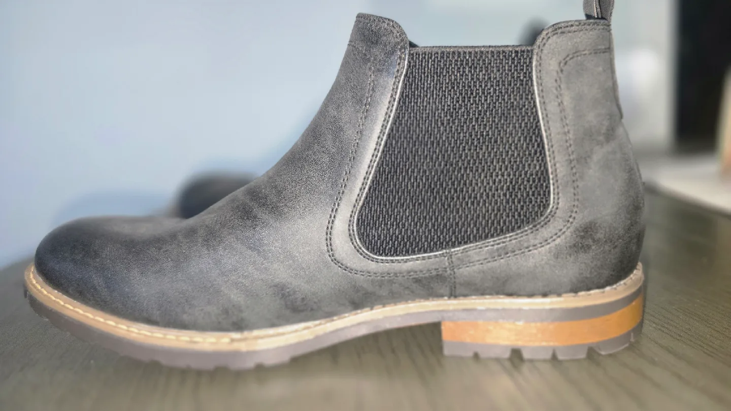 Grey Chelsea Boots, Size 10 (Bruno Marc) image indicator(2)