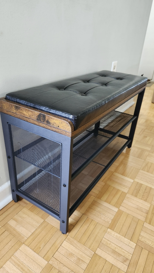 3-level Padded Bench Storage *new