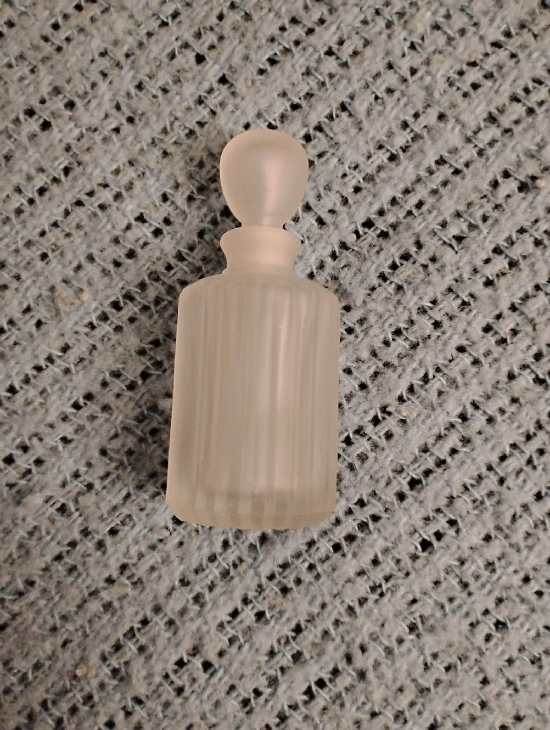 NEW! SMALL FROSTED PERFUME BOTTLE