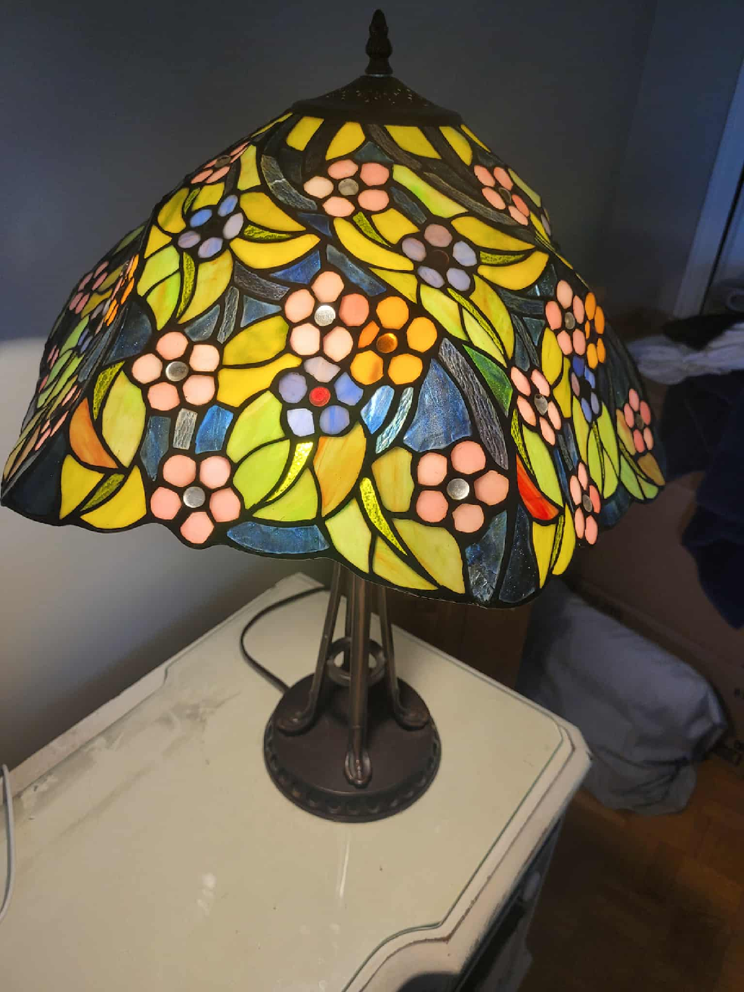Tiffany Style Stained Glass Table Lamp - photo 5