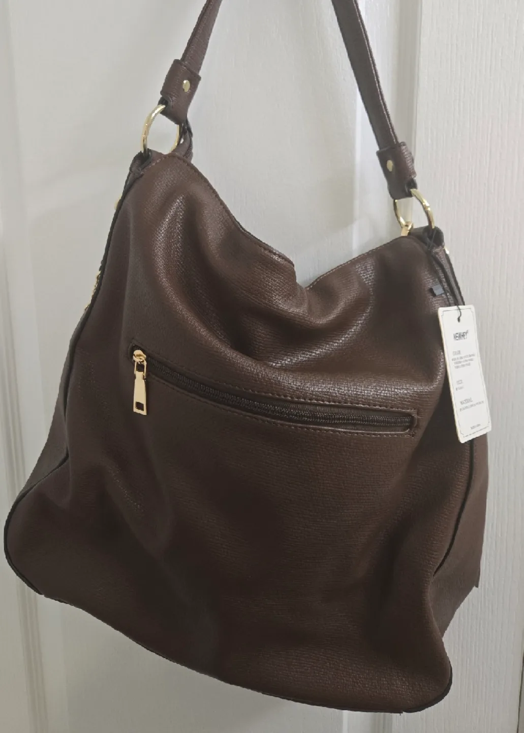 Brown Leather Hobo Bag - New with Tags! image indicator(2)