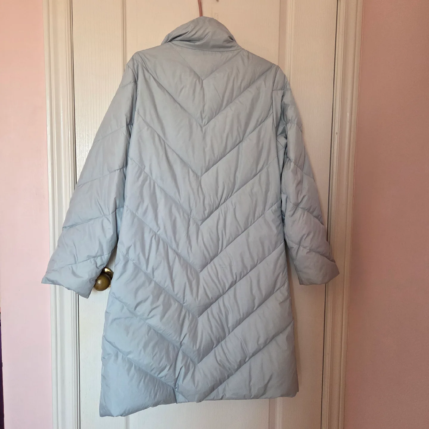Light Blue Puffer Long Coat image indicator(2)