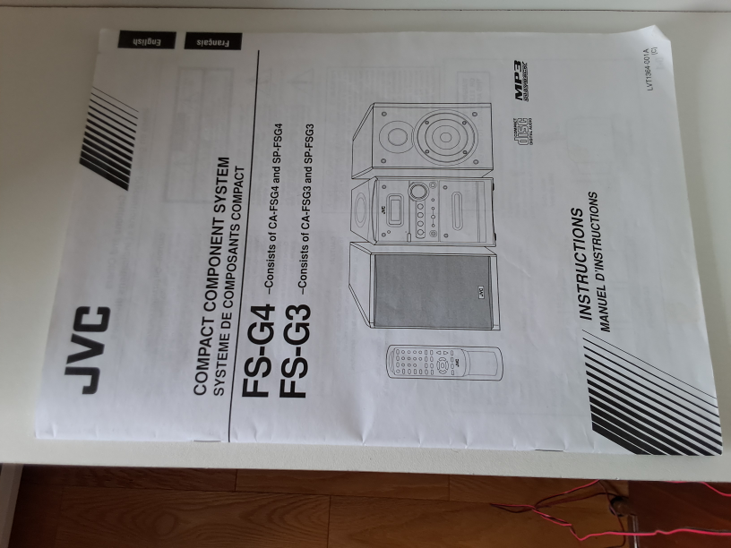JVC FS-G4 Compact Component System CD and cassette player. - photo 2