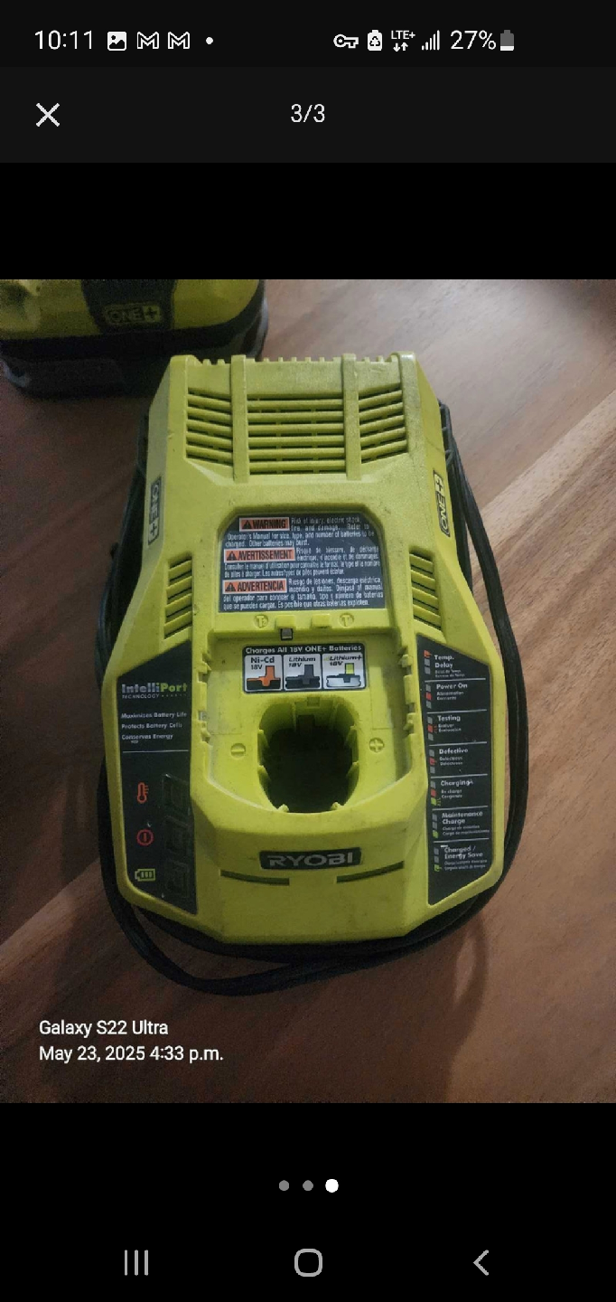 Ryobi ONE+ 18V Drill and Charger - photo 3