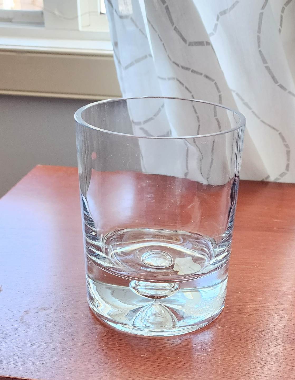 Beautiful heavy glass vase
