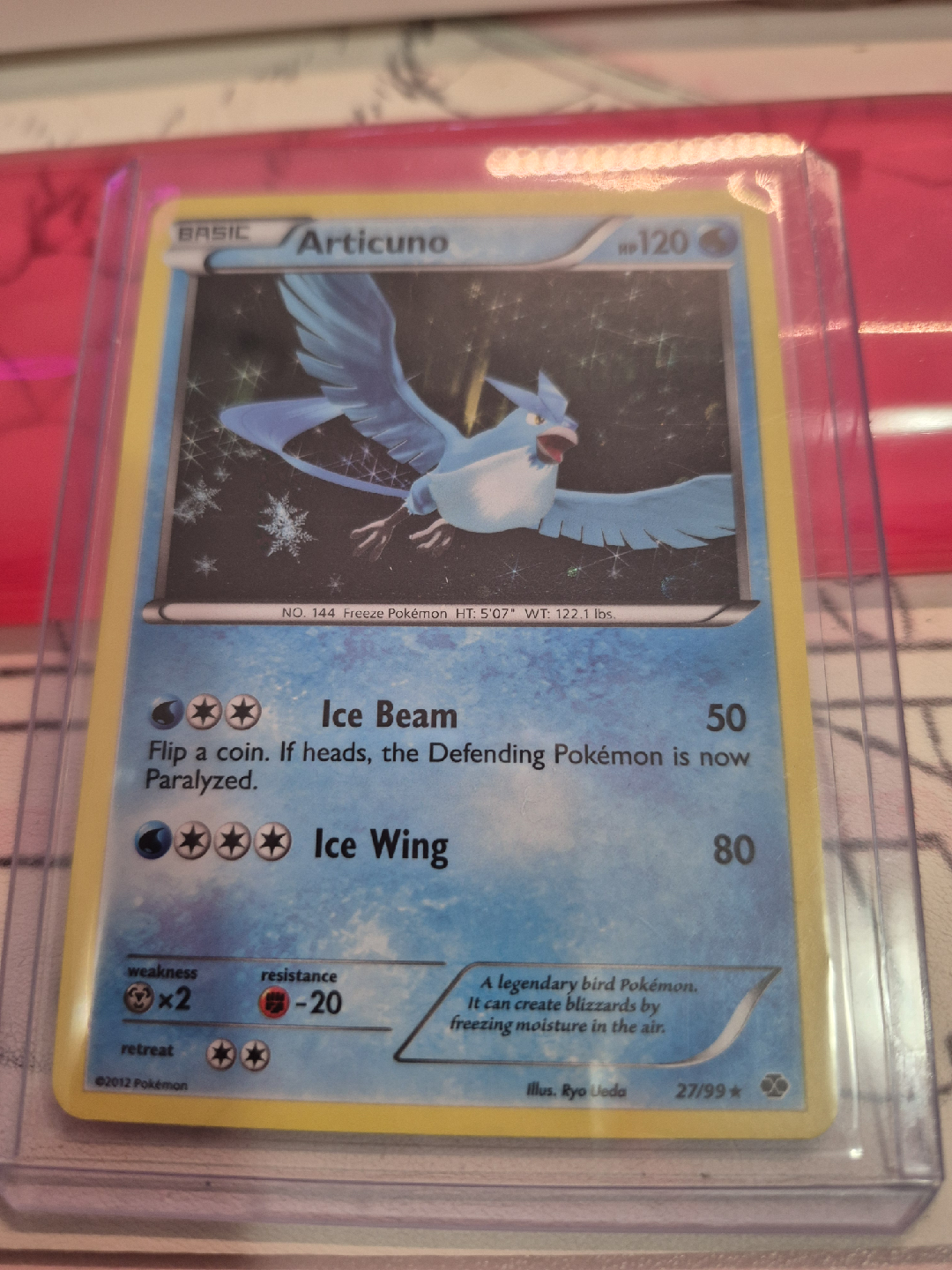 holo articuno 27/99 pokemon card