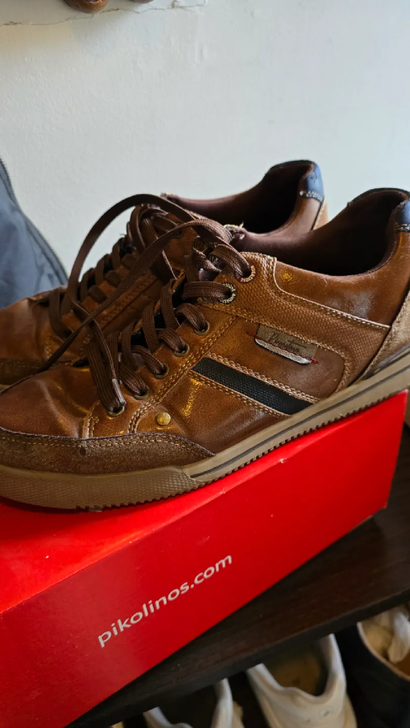 Riverstone Brown Leather Sneakers image indicator(2)