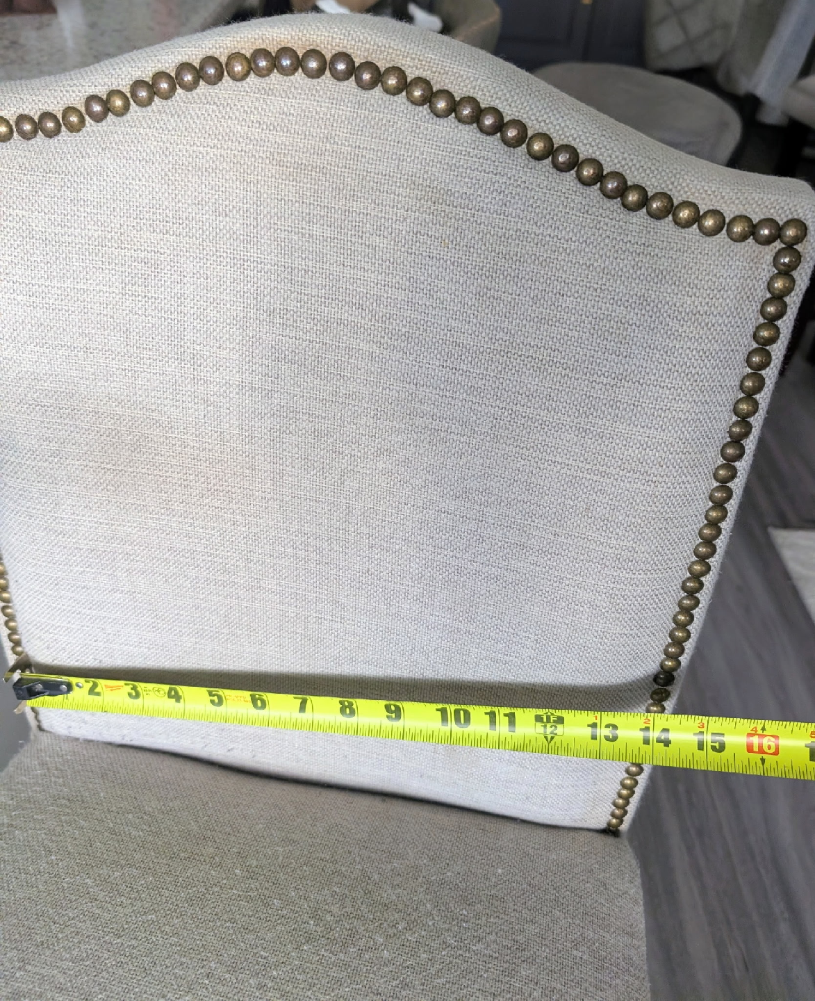 3 Upholstered Bar Stools with Nailhead Trim - photo 5