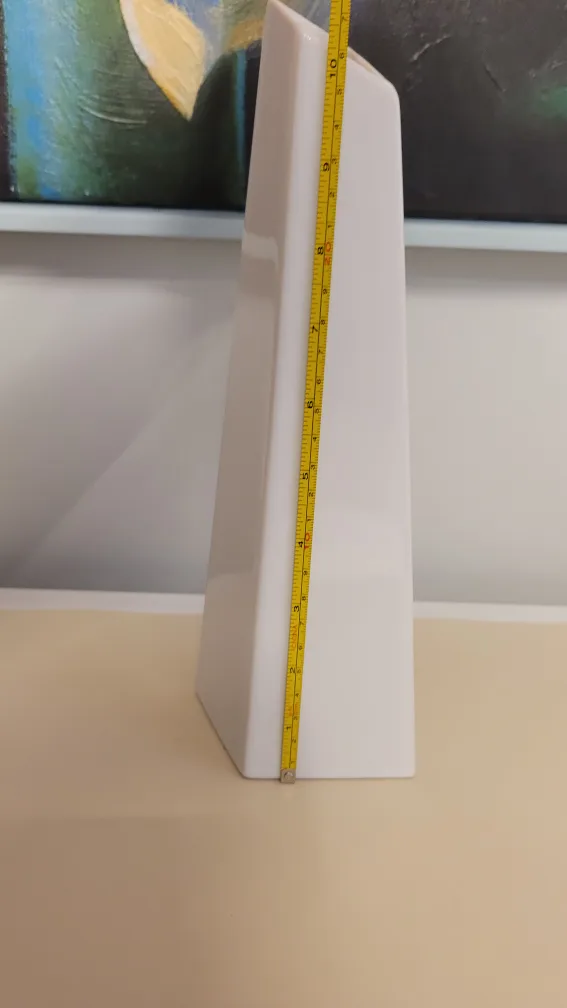 Studio Nova White Vase - 10 inches tall image indicator(5)