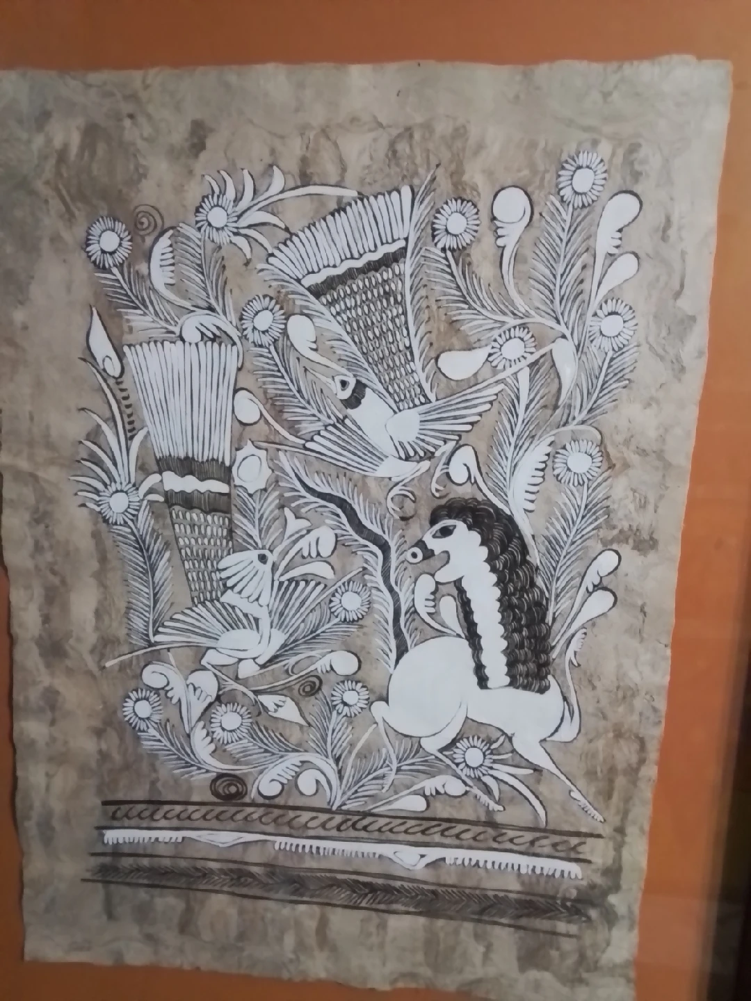 Framed Folk Art Drawing - photo 2