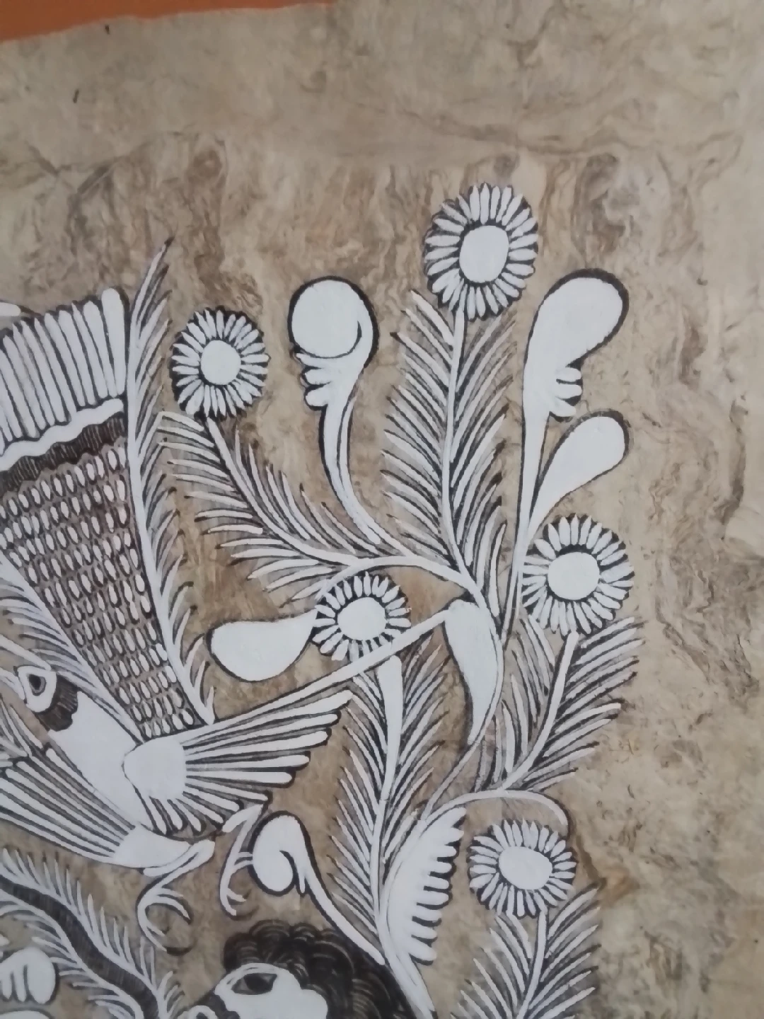 Framed Folk Art Drawing - photo 4