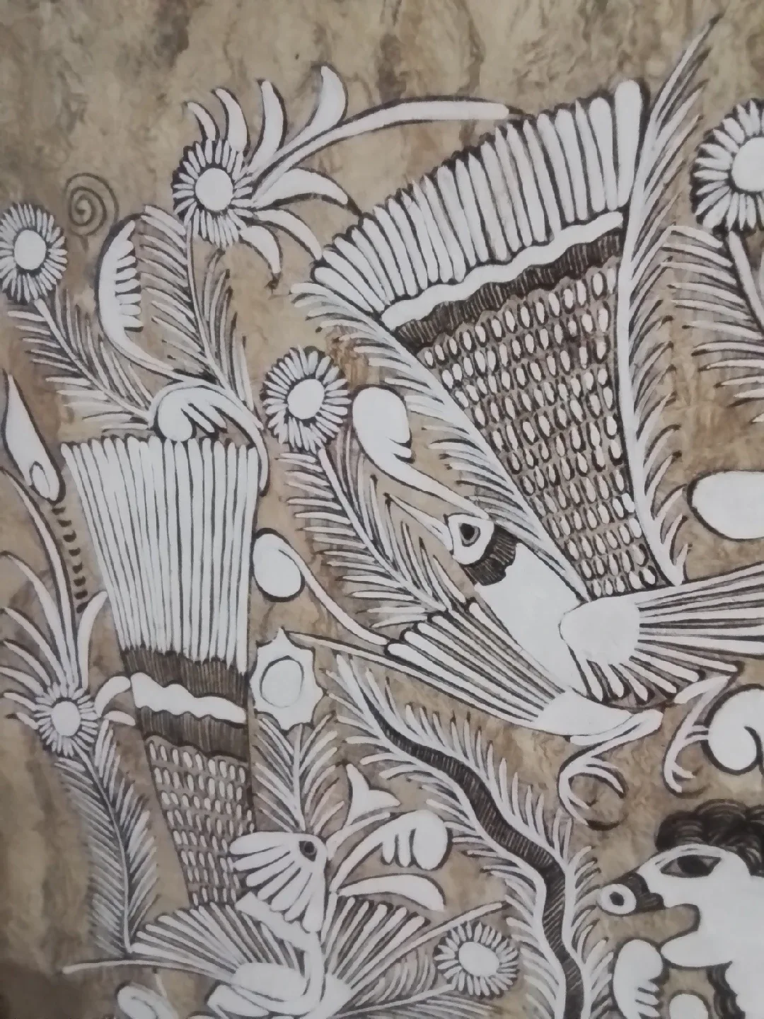 Framed Folk Art Drawing image indicator(5)