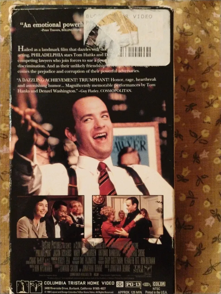 Philadelphia VHS Tape - Tom Hanks, Denzel Washington image indicator(2)
