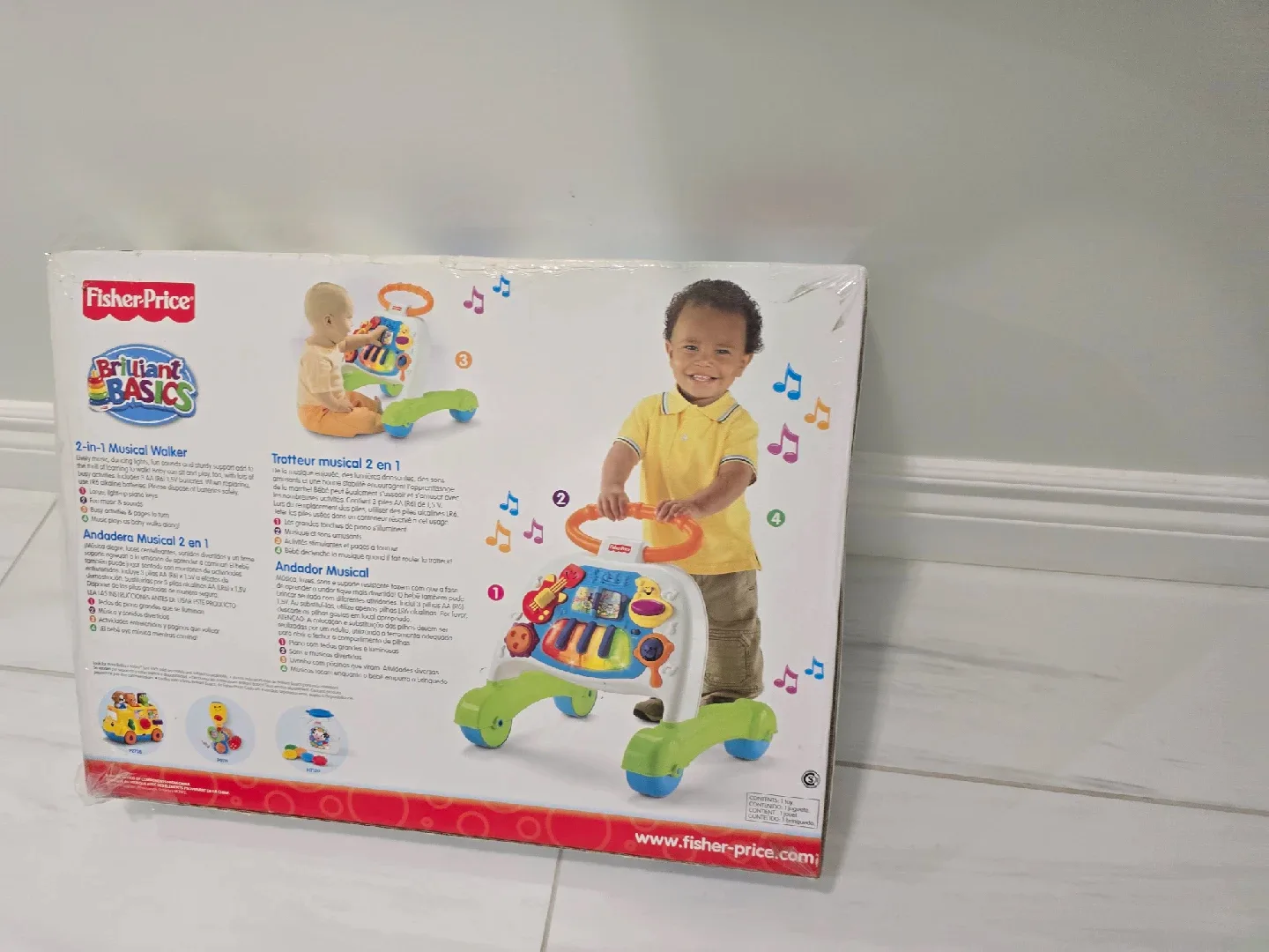 Fisher-Price Brilliant Basics 2-in-1 Musical Walker image indicator(2)