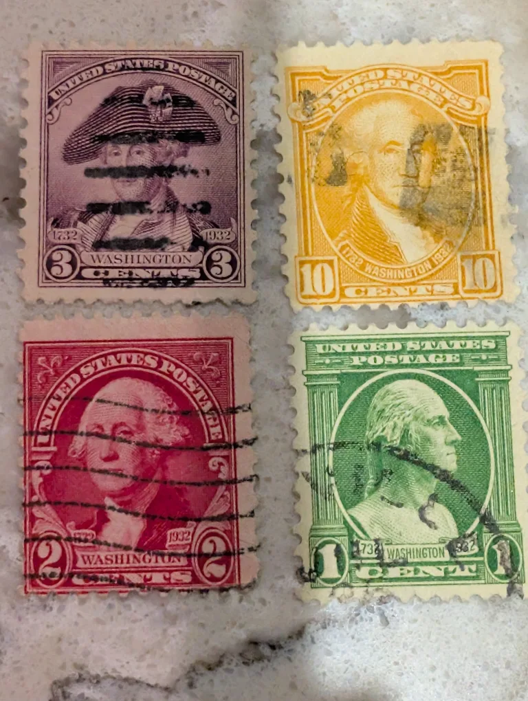 1932 Washington Bicentennial US Used Stamps thumbnail