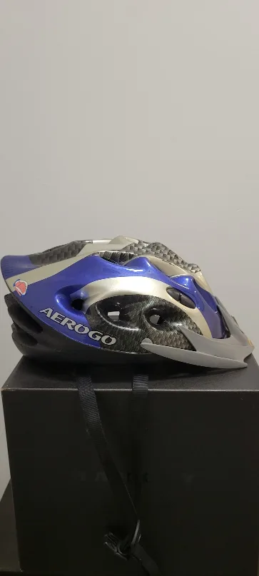 Aerogo Bike Helmet - Blue & Silver image indicator(2)