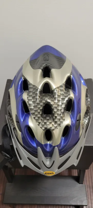 Aerogo Bike Helmet - Blue & Silver image indicator(4)