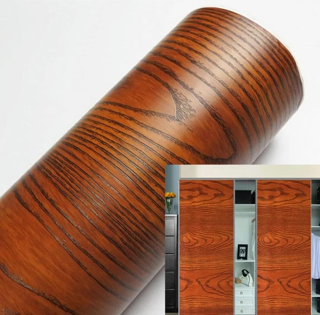 Wood Grain Textured Wallpaper  23.6"x118" image indicator(2)