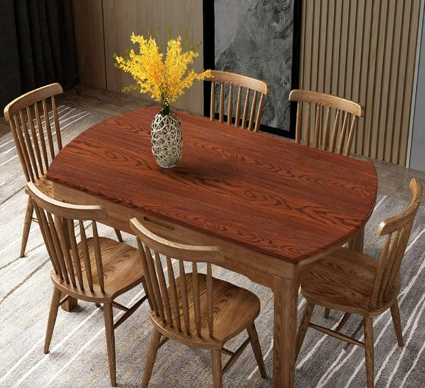 Wood Grain Textured Wallpaper  23.6"x118" image indicator(4)