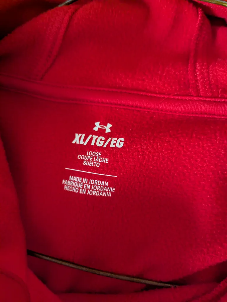 Under Armour Red Hoodie CASH ONLY AS IS image indicator(3)