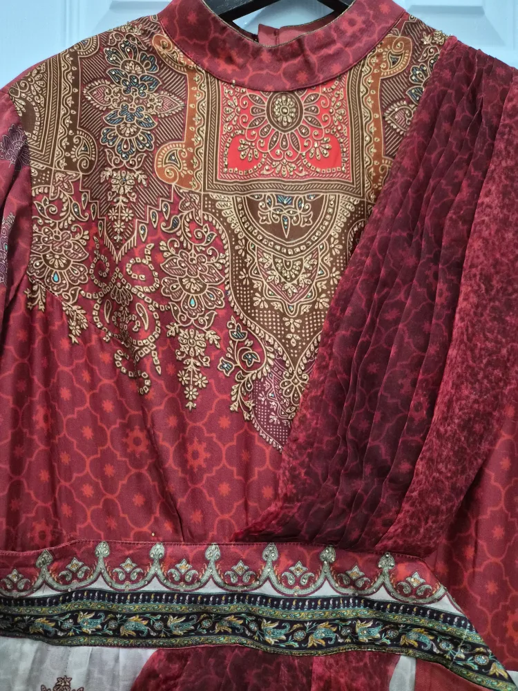 Pink Lehenga Skirt and Top Set image indicator(10)