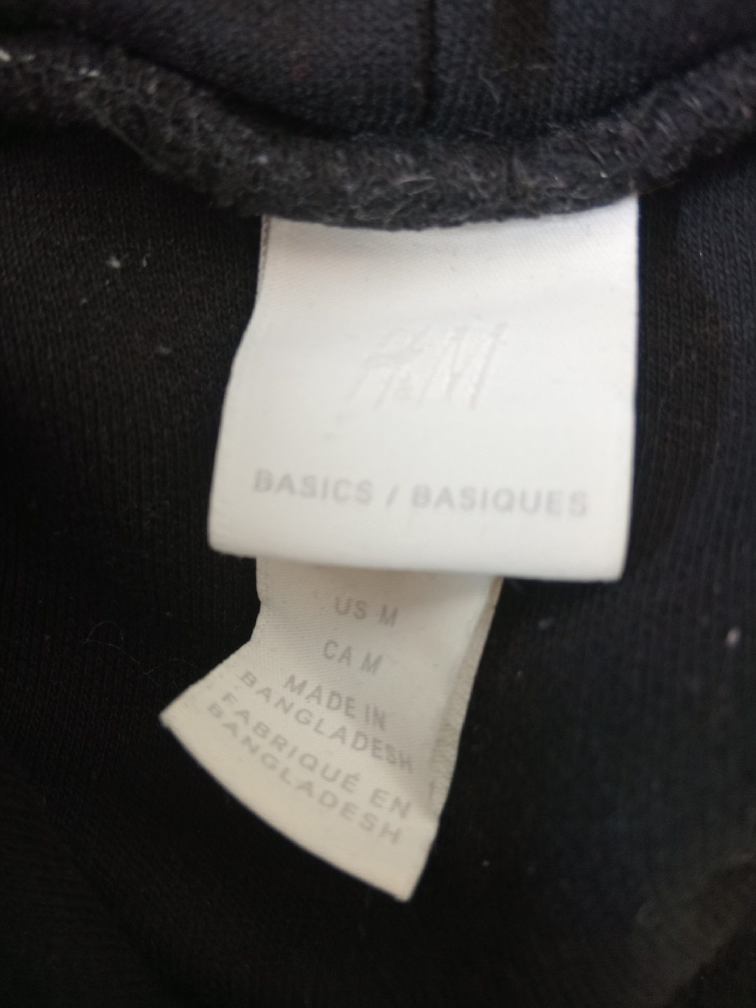 H&M Basics Black Hoodie - Size M - photo 2