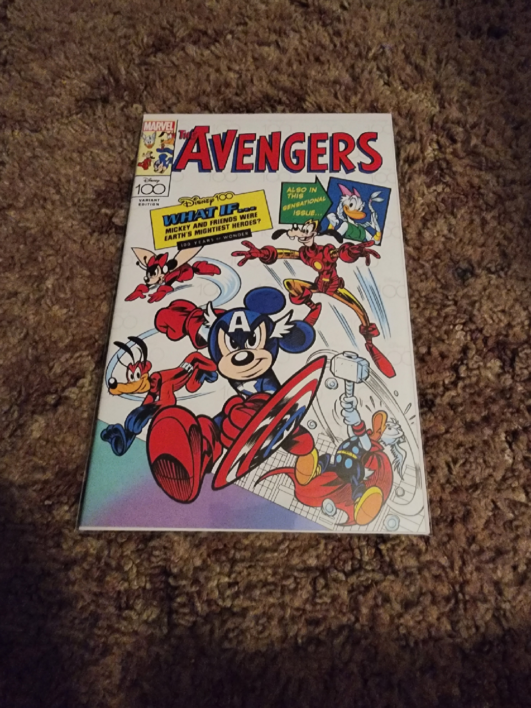 Marvel Avengers Disney 100 Variant Edition Comic Book