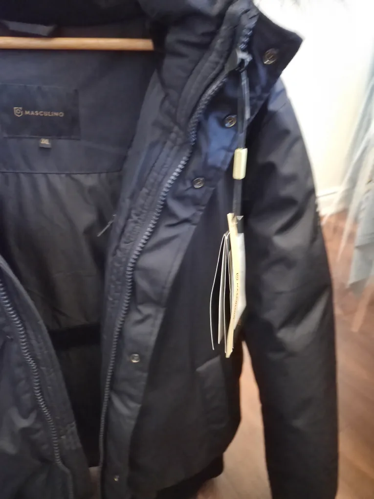 Masculino Black Winter Parka - Size L image indicator(2)