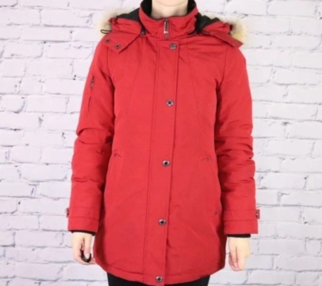 Company of Adventurers Moose Knuckles Red Winter Parka Coat XS