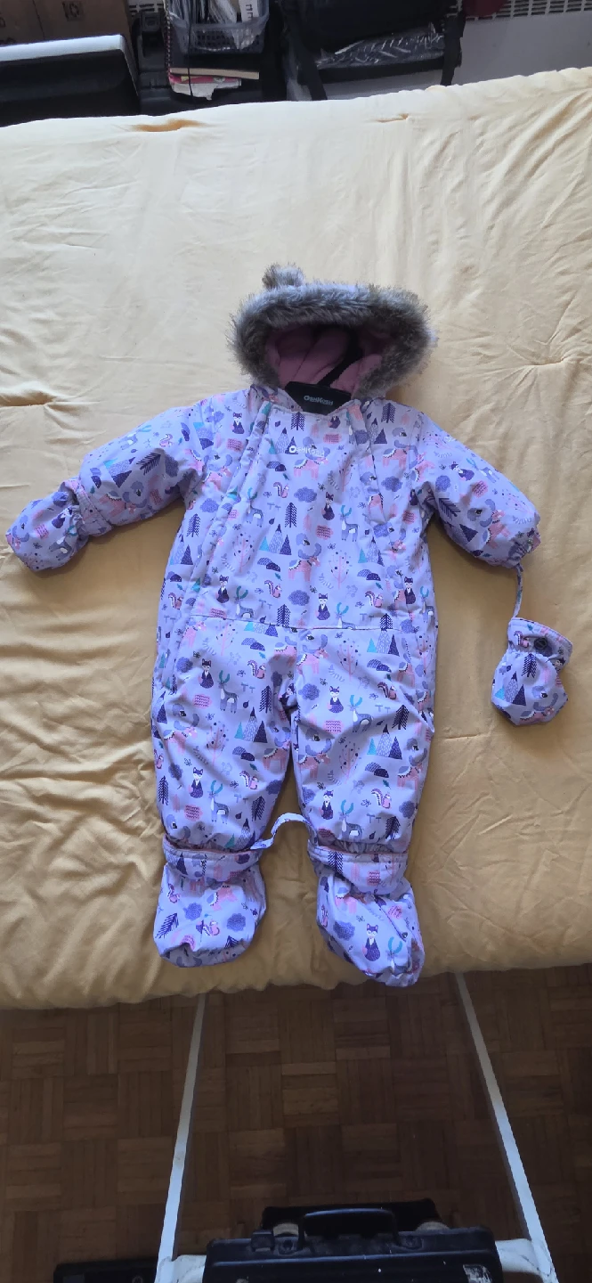 OshKosh B'gosh 6-9M Purple Snowsuit