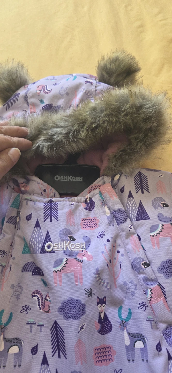 OshKosh B'gosh 6-9M Purple Snowsuit - photo 2
