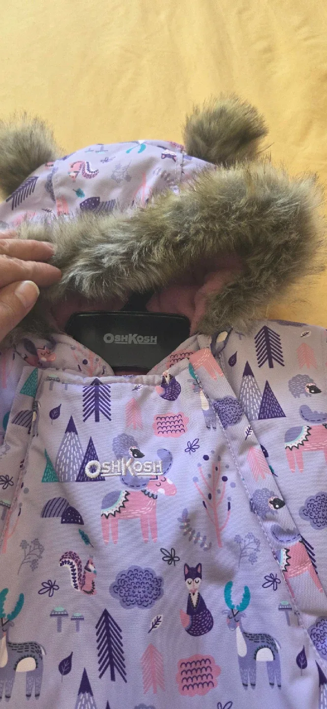 OshKosh B'gosh 6-9M Purple Snowsuit image indicator(2)