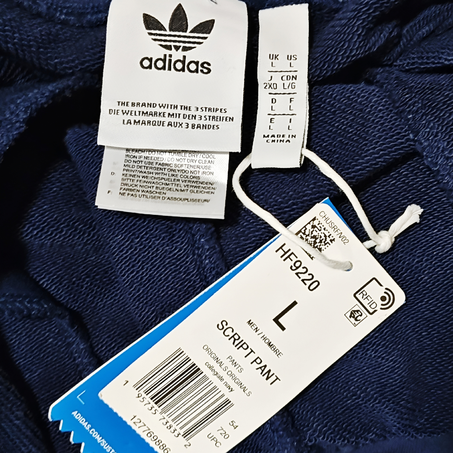 NWT 🚹 LARGE — adidas Originals “Retro Revival” Script Pants - photo 3