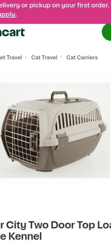 Two Door Top Load Pet Kennel