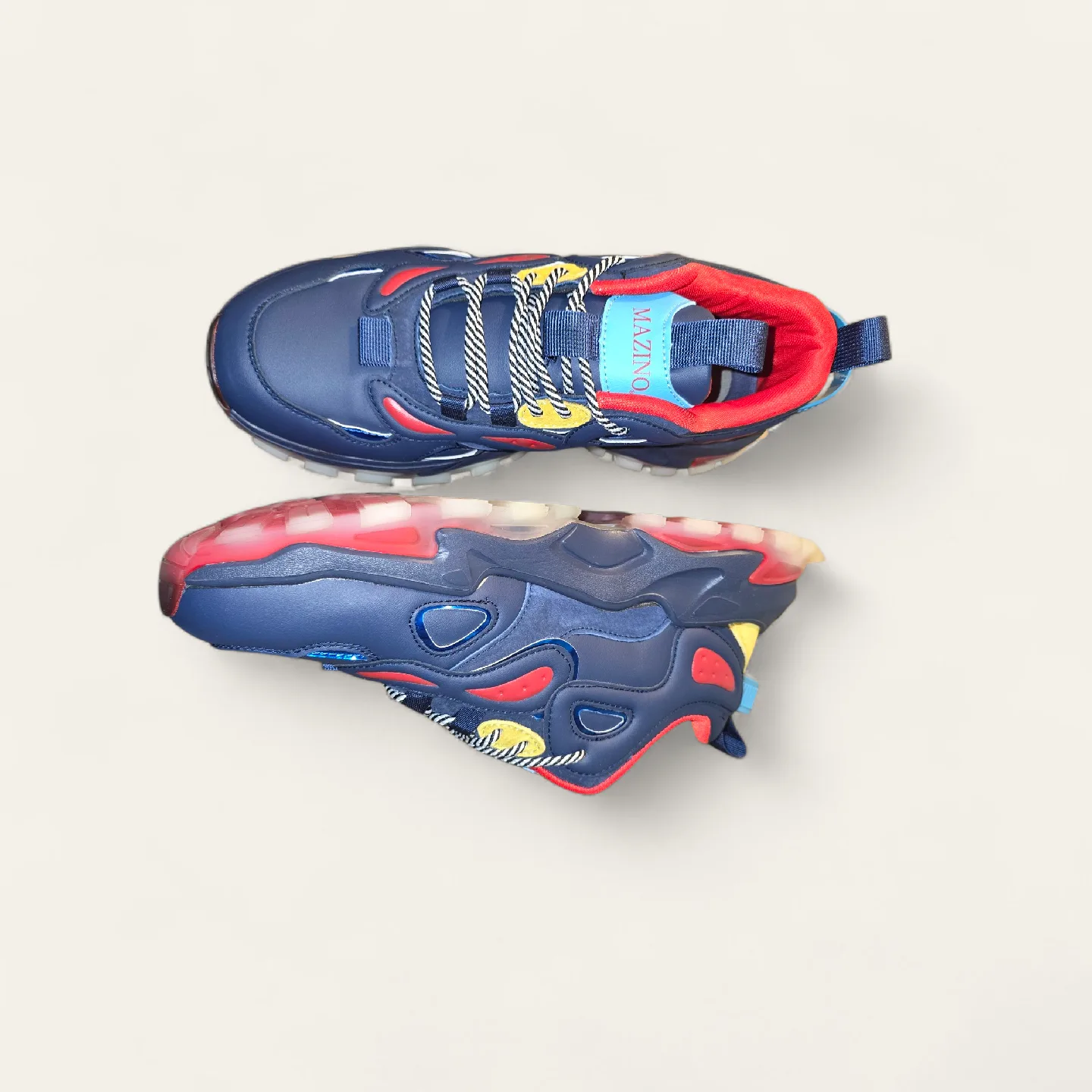 Mazino Augen-162 Navy/Multi Sneakers - Size 10 image indicator(4)