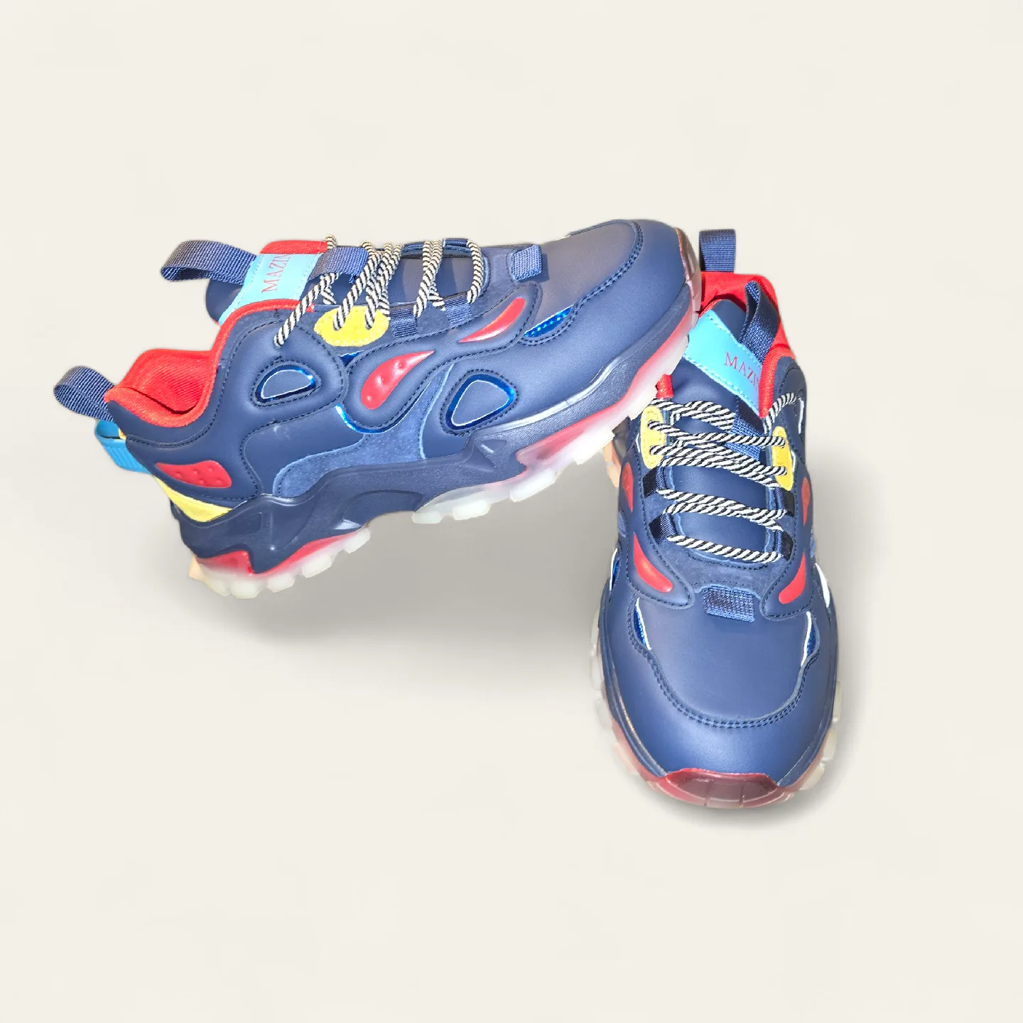 Mazino Augen-162 Navy/Multi Sneakers - Size 10 image indicator(5)