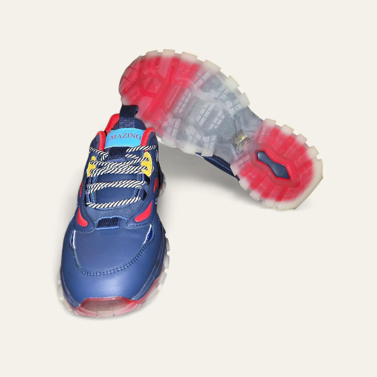 Mazino Augen-162 Navy/Multi Sneakers - Size 10 image indicator(6)