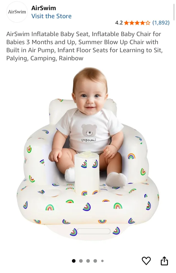 AirSwim Inflatable Baby Seat thumbnail